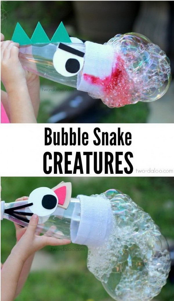 DIY Bubble Snakes Maker. 
