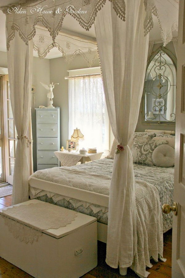 30 Shabby Chic Bedroom Ideas - Decor and Furniture for Shabby Chic Bedroom 2022