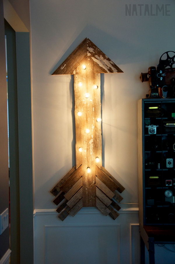 Reclaimed Barn Wood Arrow Sign. Check out the tutorial 
