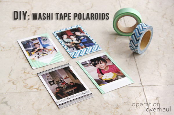 Washi Tape Used as the Photo Frame. 