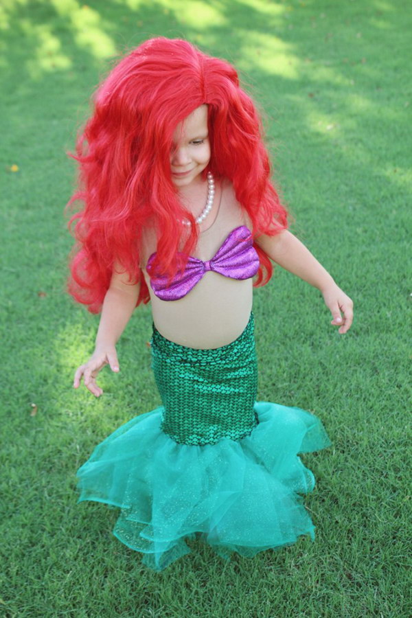 DIY Little Mermaid Costume. 