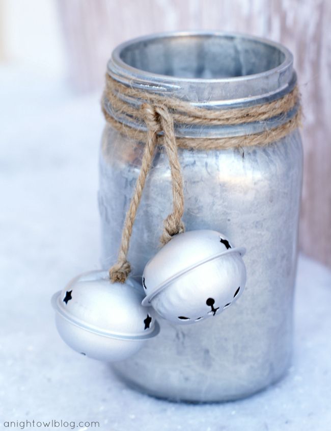 Cute Mercury Glass Mason Jars Tutorial 