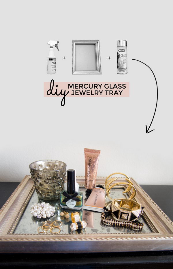 Mercury Glass Jewellery Tray Tutorial 