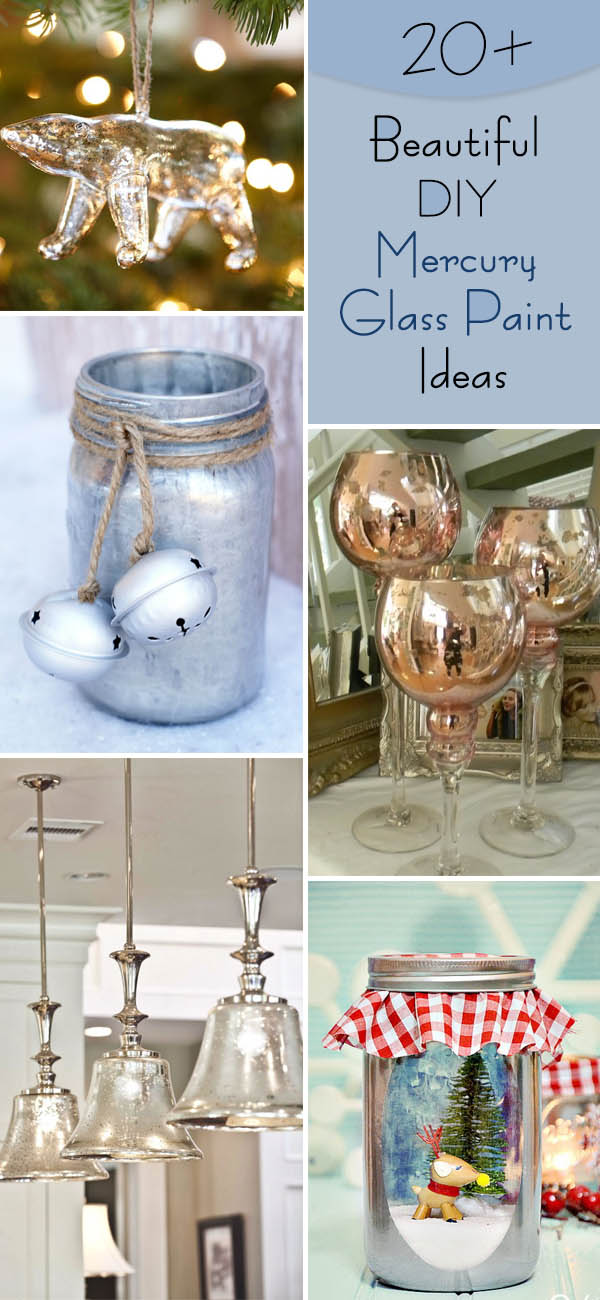 20 things that will SPARKLE with Mercury Glass Mirror Paint - Craftionary