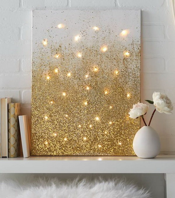 Glitter and Lights Canvas. 