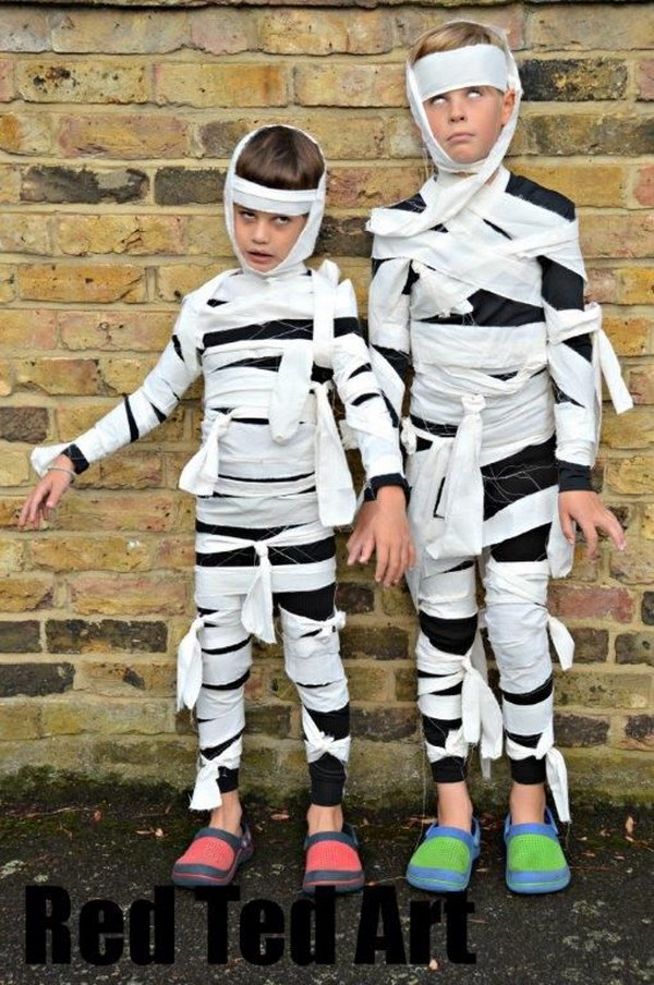Easy Mummy Costumes Kids Can Make 
