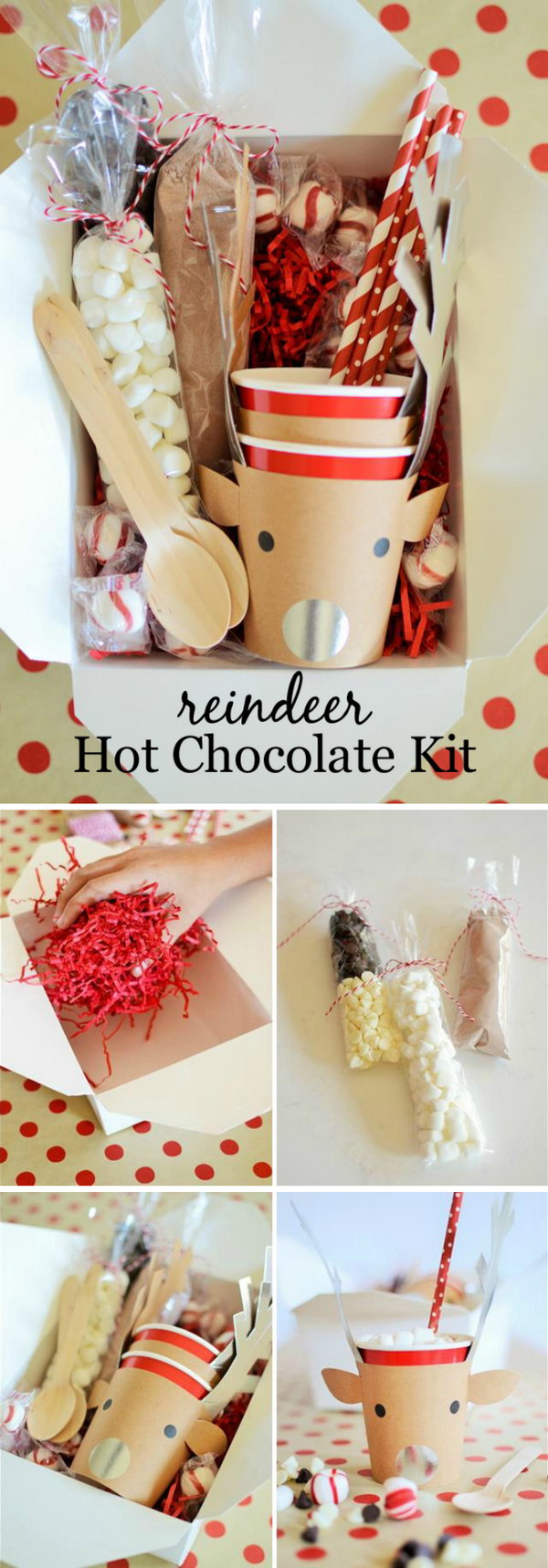 Reindeer Hot Cocoa Kit. 