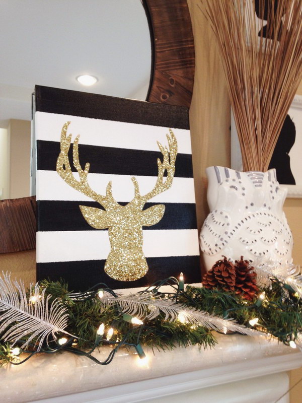 Christmas Decor: DIY Bright Sparkly Reindeer. 