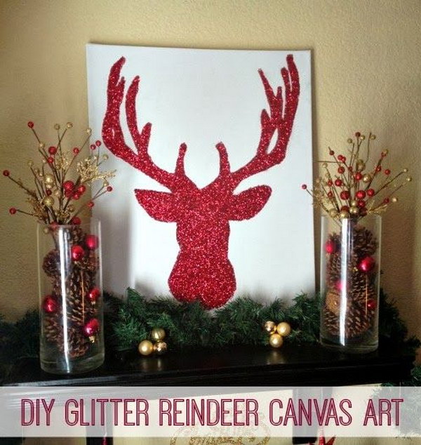 Christmas Decor: DIY Bright Sparkly Reindeer. 