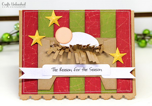 DIY Traditional Christmas Card. 