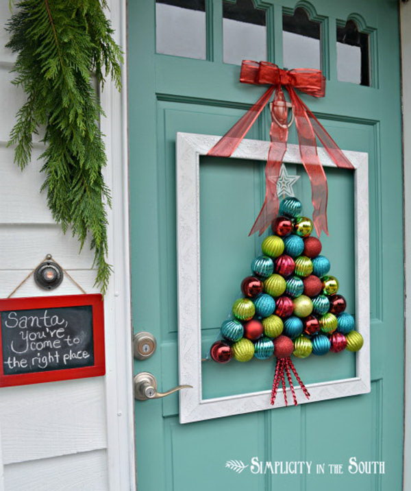 20+ Creative DIY Christmas Door Decoration Ideas  Noted List