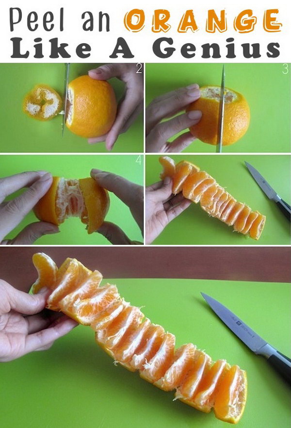 Peel An Orange Like a Genius. 
