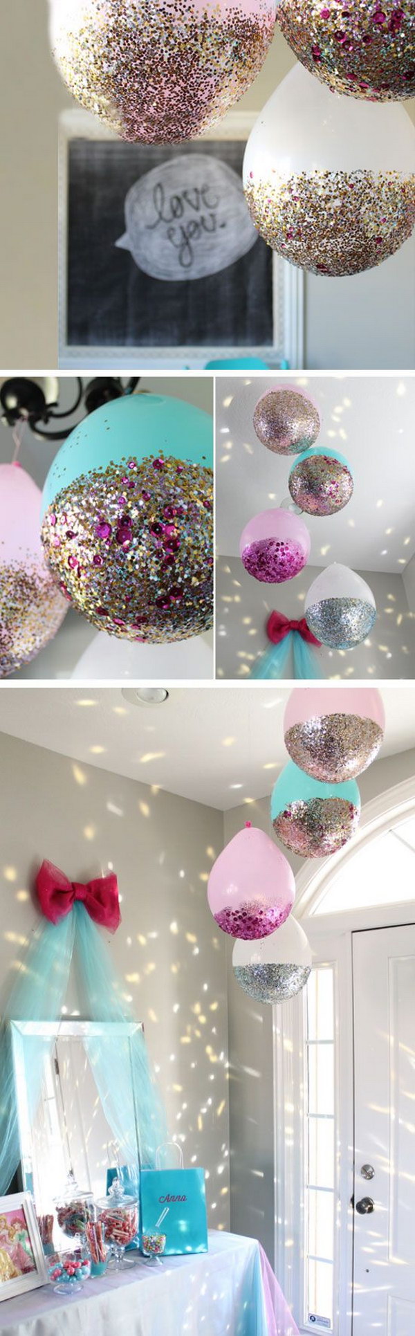 DIY Glitter Balloons 