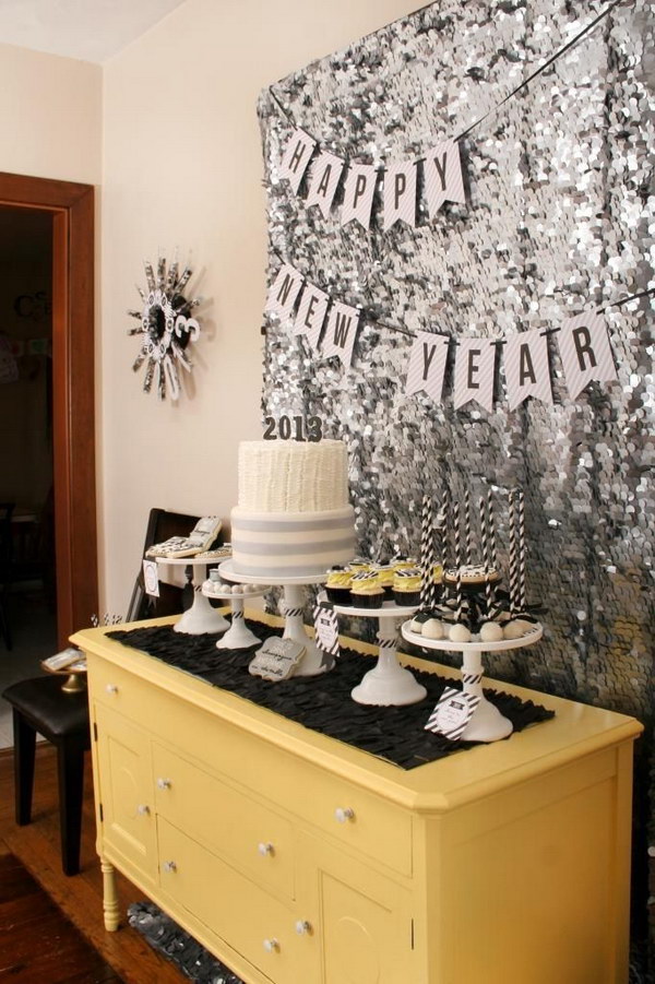 DIY Awesome Buffet Table Backdrop 