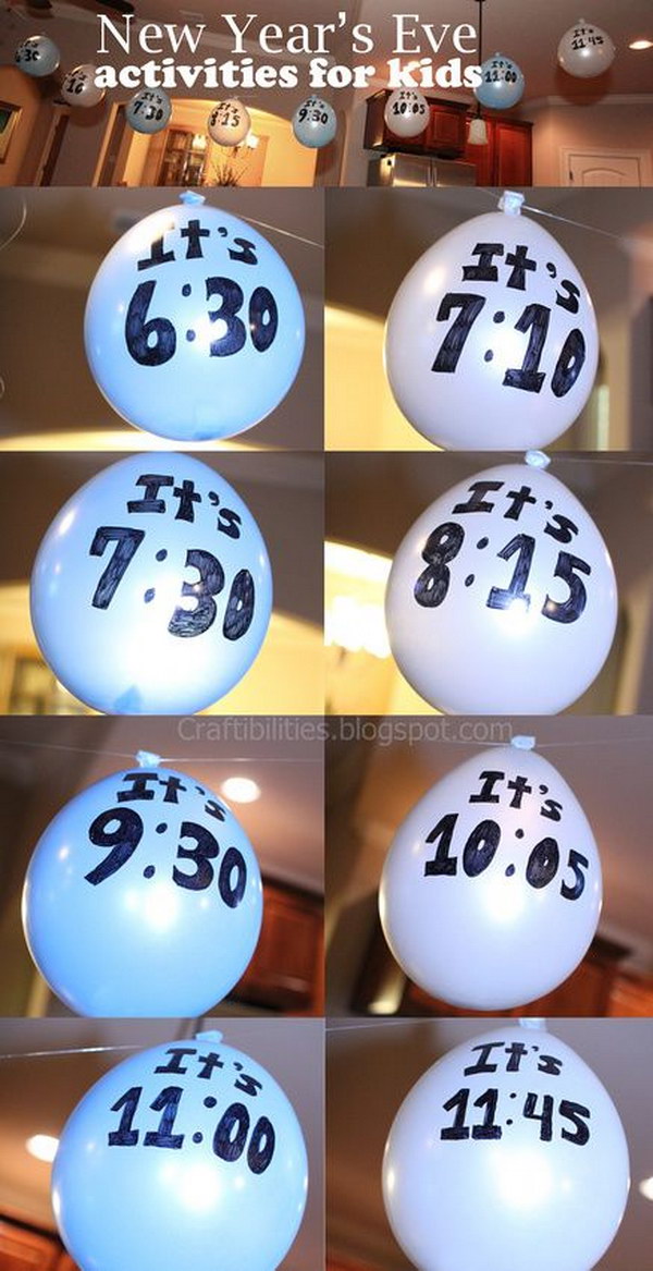 Balloon Activity Countdown New Years Eve Game 