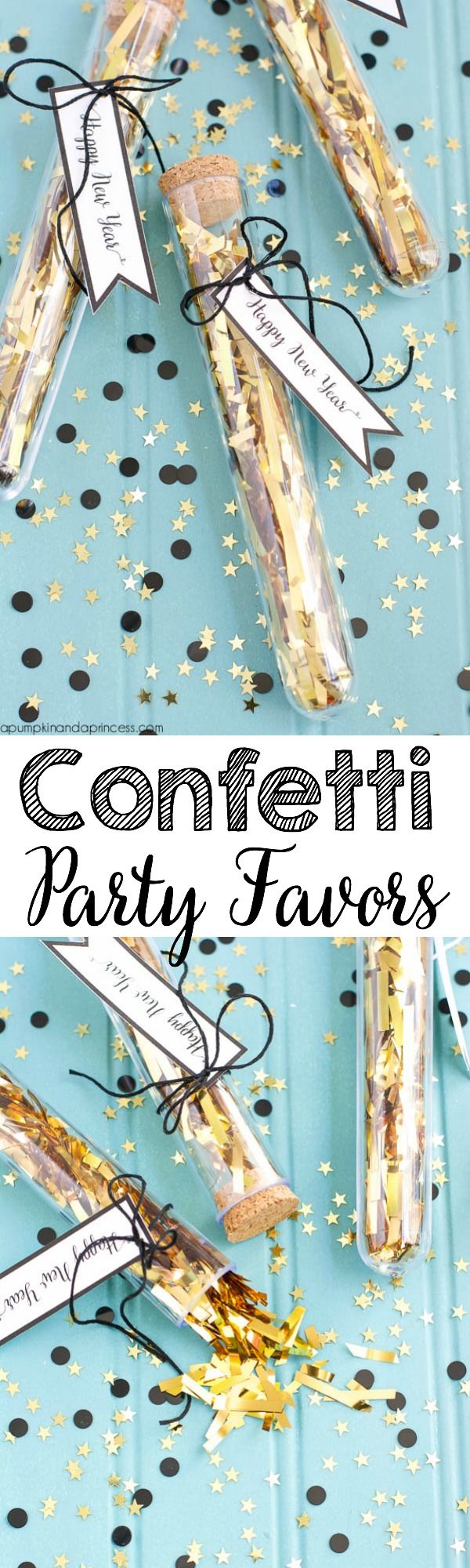 DIY New Year's Confetti Party Favors 
