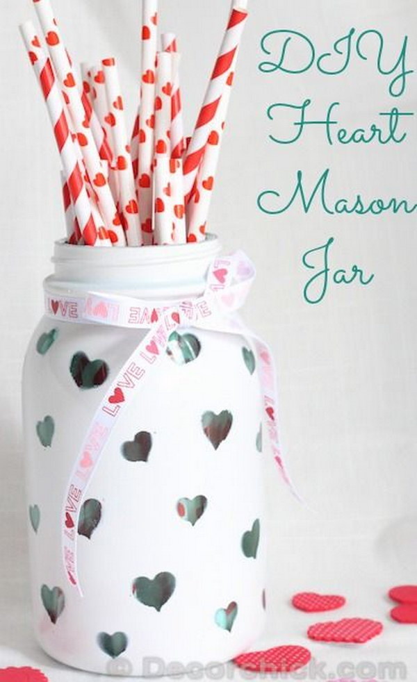DIY Heart Mason Jar 