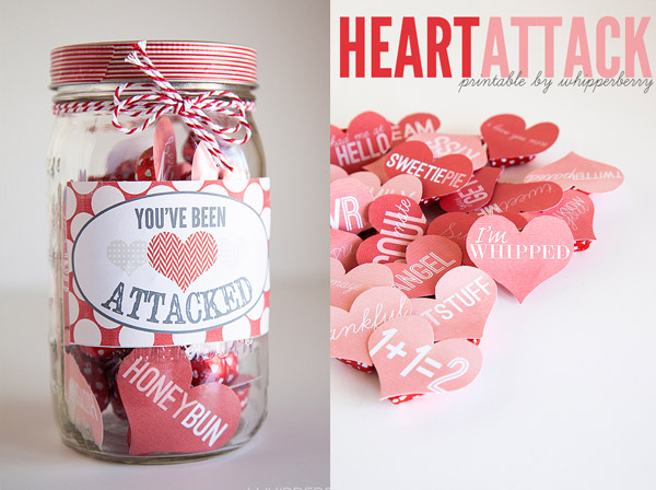 Valentine's Day Heart Attack Mason Jar 