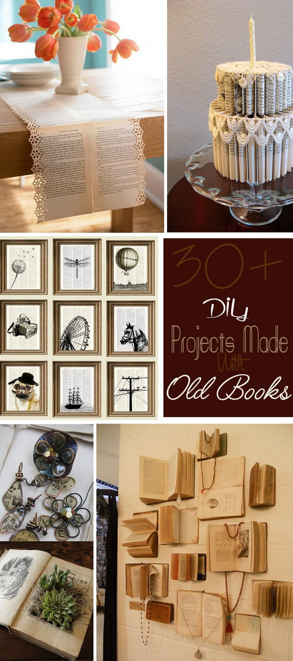 DIY Projects Made With Old Books! 