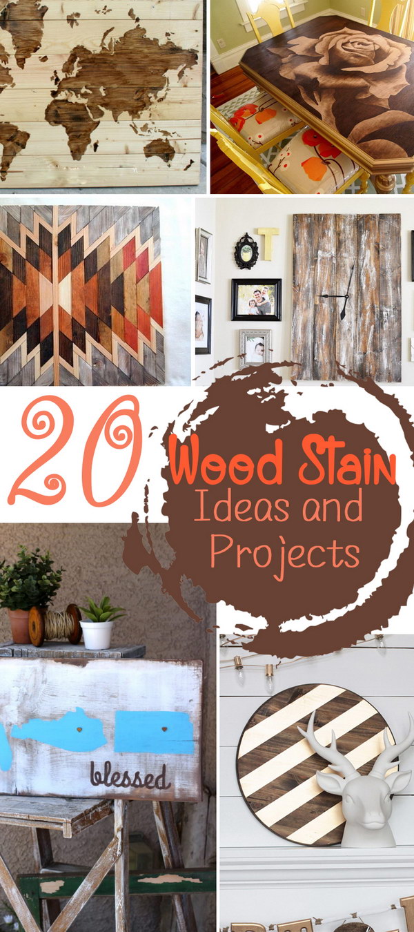 Wood Stain Ideas and Projects! 