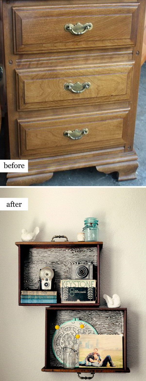 Unused Old Dresser Turned Bench. 