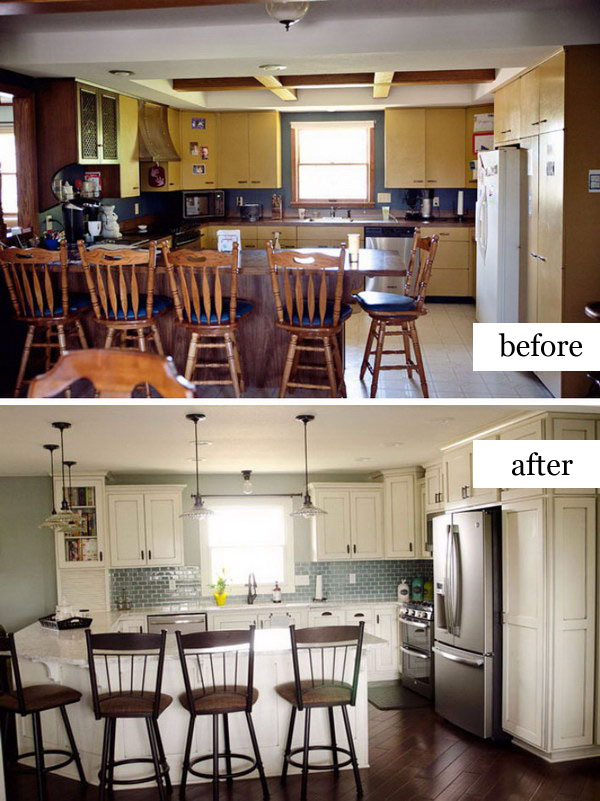 Kitchen Remodel – From Dark and Dated to Bright and Beautiful. 