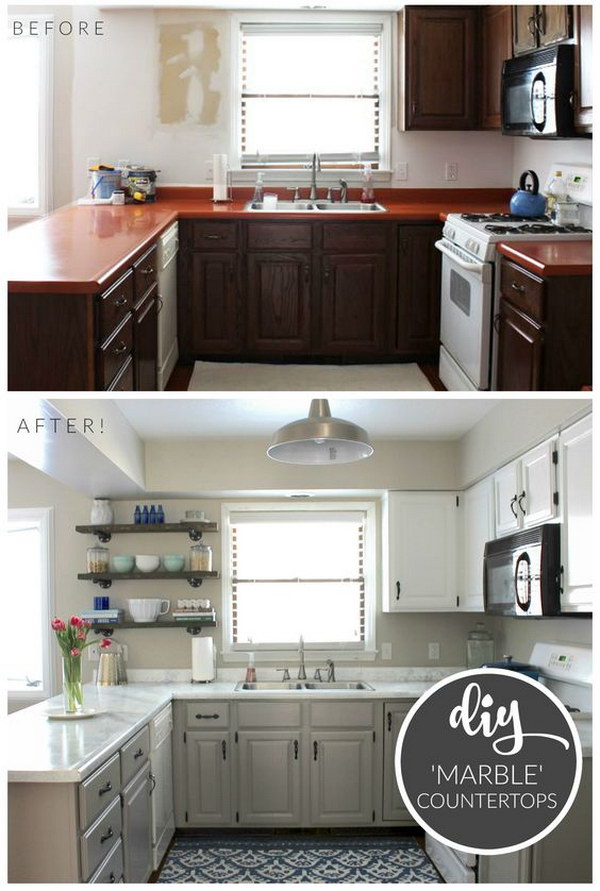 Kitchen Reveal with Giani Countertop Kit Giveaway. 