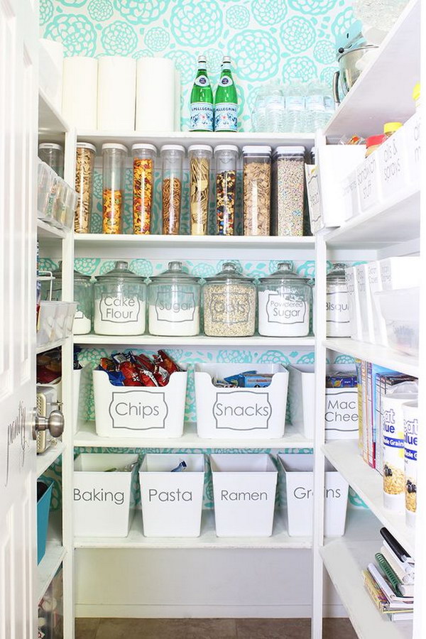 Organized and Functional Kitchen Pantry. 