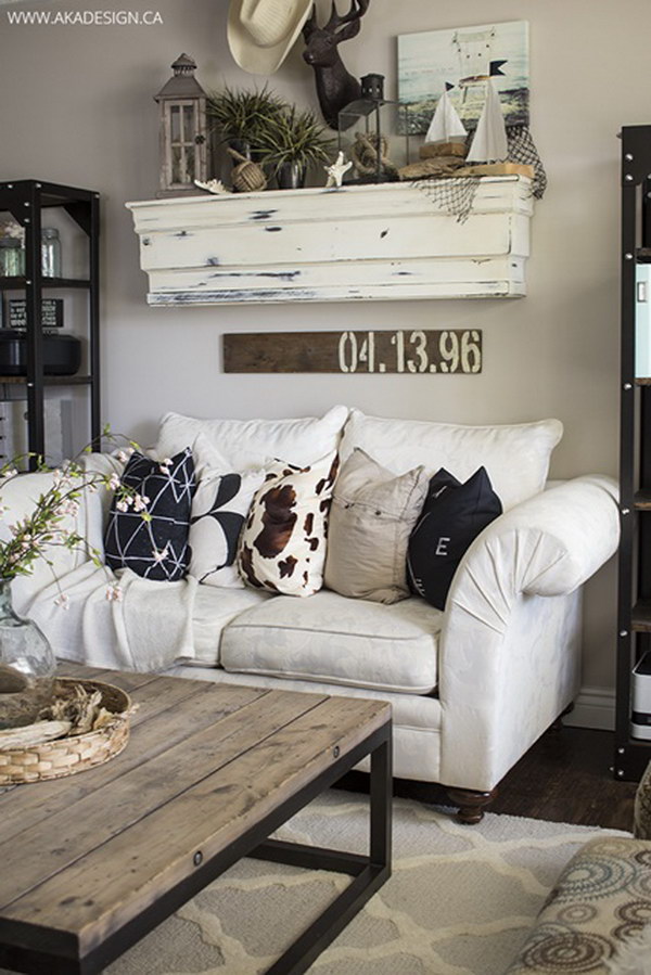 30 Pretty Rustic Living Room Ideas - Noted List