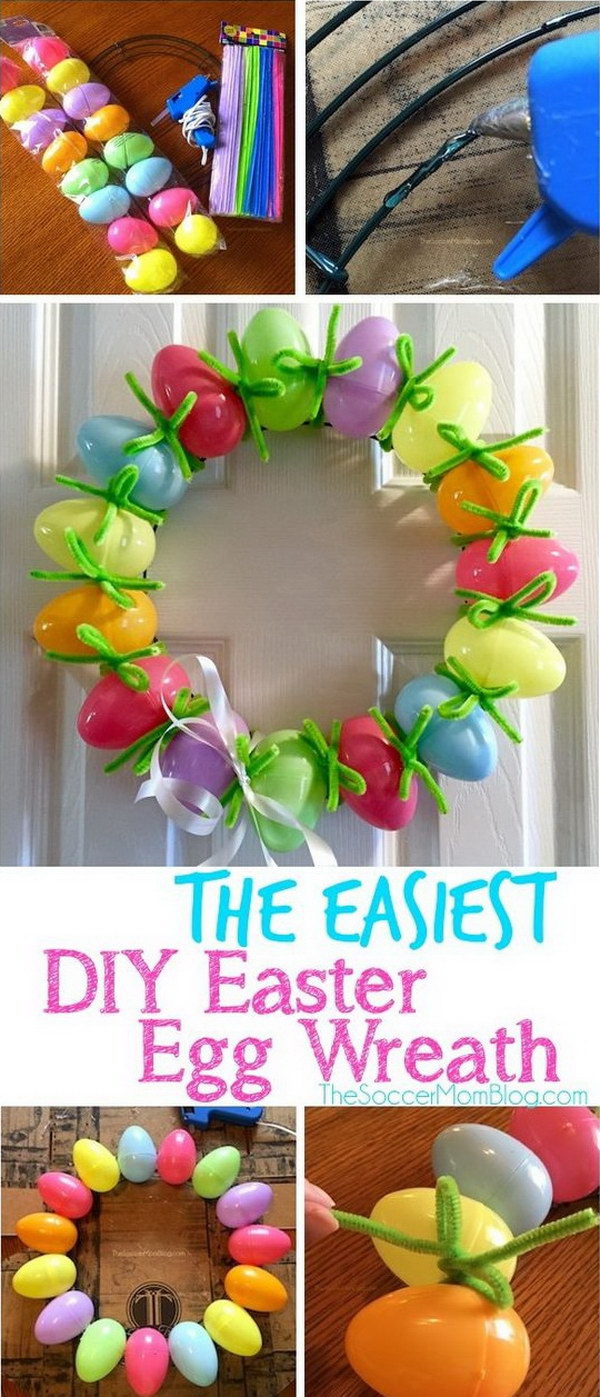 DIY Easter Egg Wreath 
