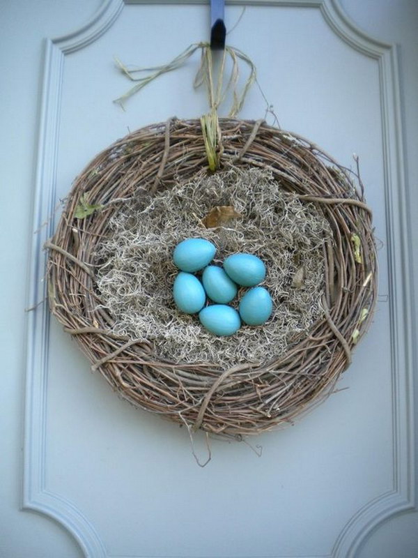 Nest Wreath with Easter Eggs 