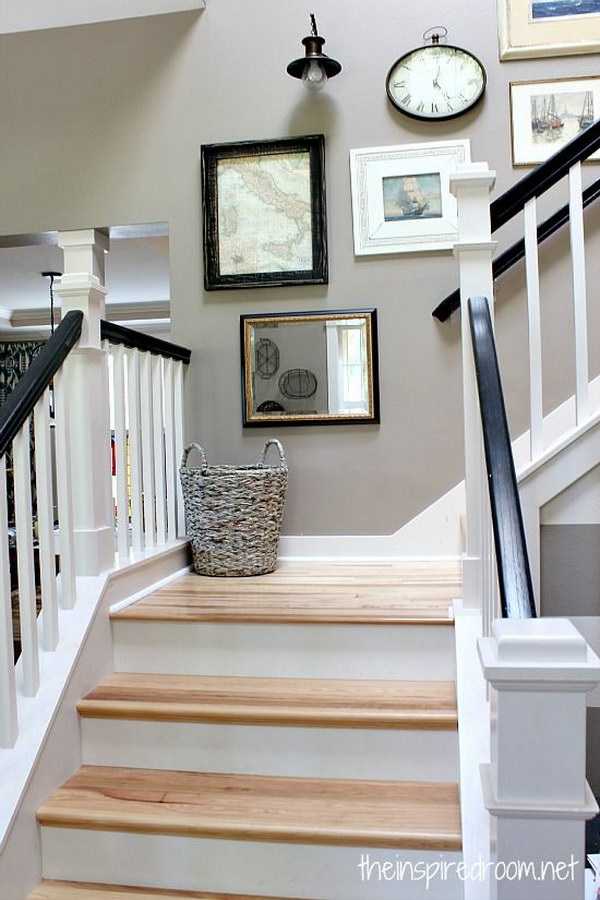 Chic Ways To Decorate Your Staircase Wall - Noted List