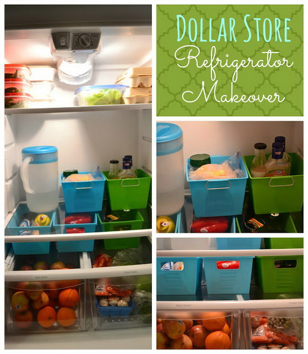 Organize Your Fridge with Small Bins. 