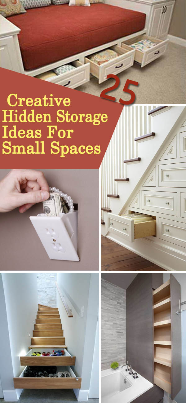 Creative Hidden Storage Ideas For Small Spaces. 