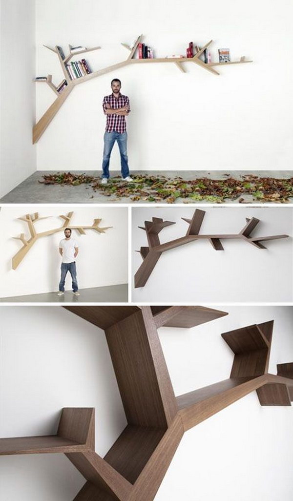 Bold Branches Book Shelving. 