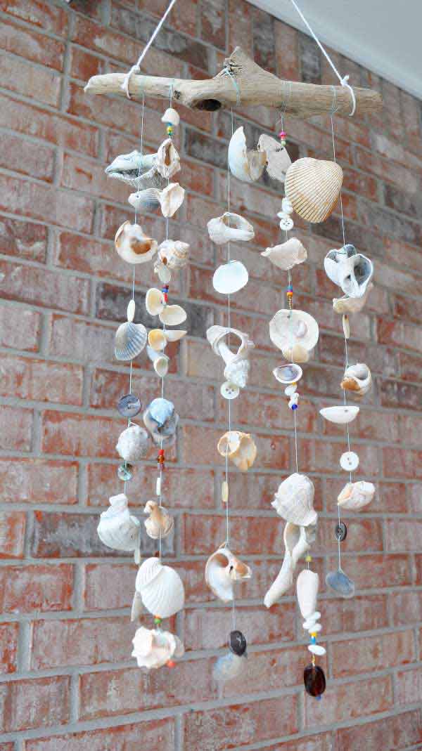 DIY Seashell Windchimes 