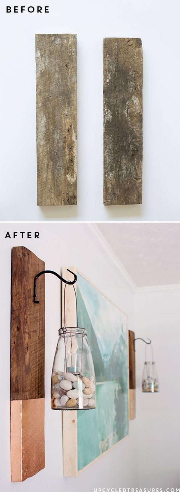 DIY Large Scale Wall Art with Wood Frame. 
