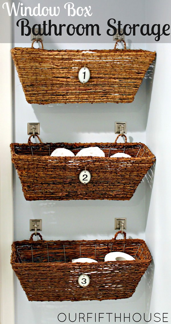 Hanging Wicker Window Boxes 