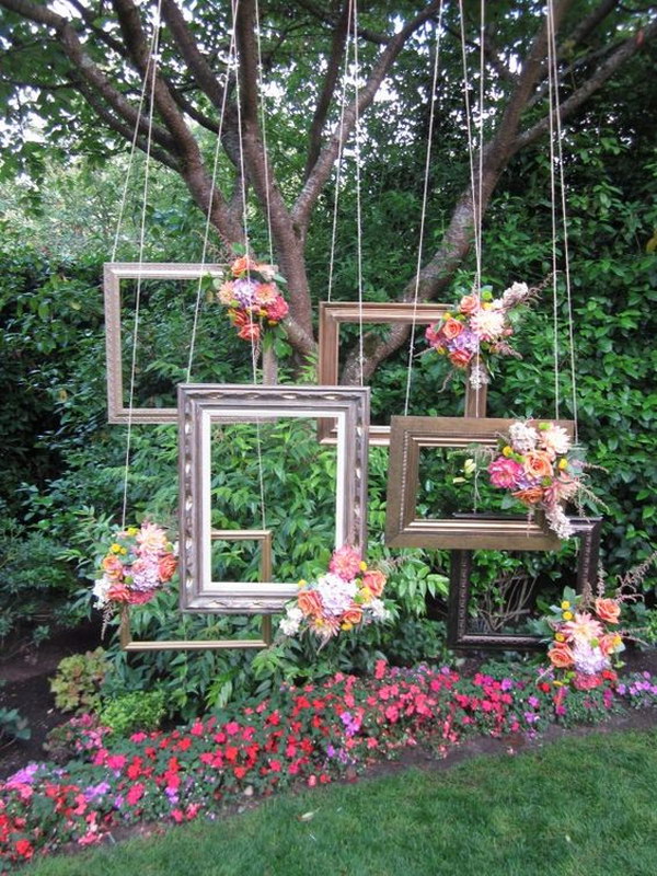 Recycled Frames Photo Booth Backdrop 