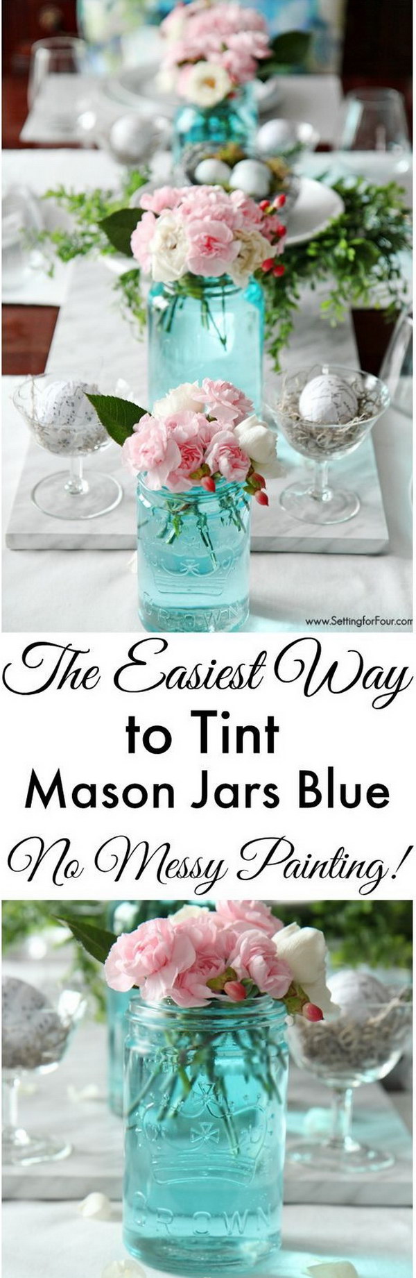 DIY Mason Jar Centerpieces 