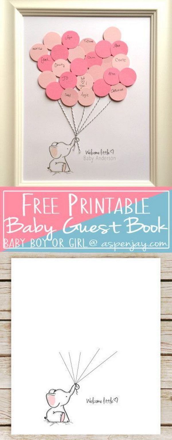 Cool DIY Baby Shower Guest Book Ideas 2022