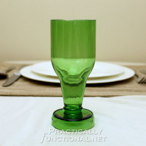 DIY Beer Bottle Goblets 