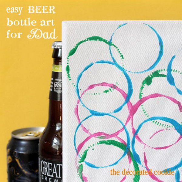 Easy Beer Art for Father's Day 