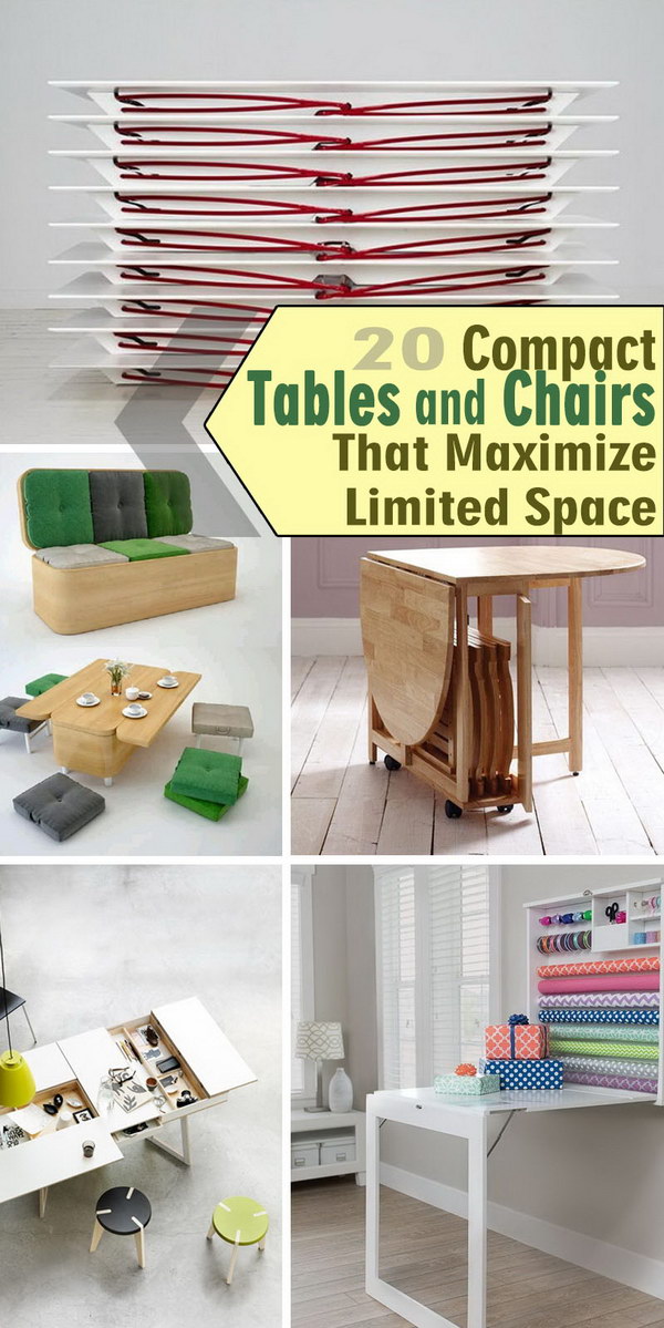 Compact Tables and Chairs That Maximize Limited Space! 