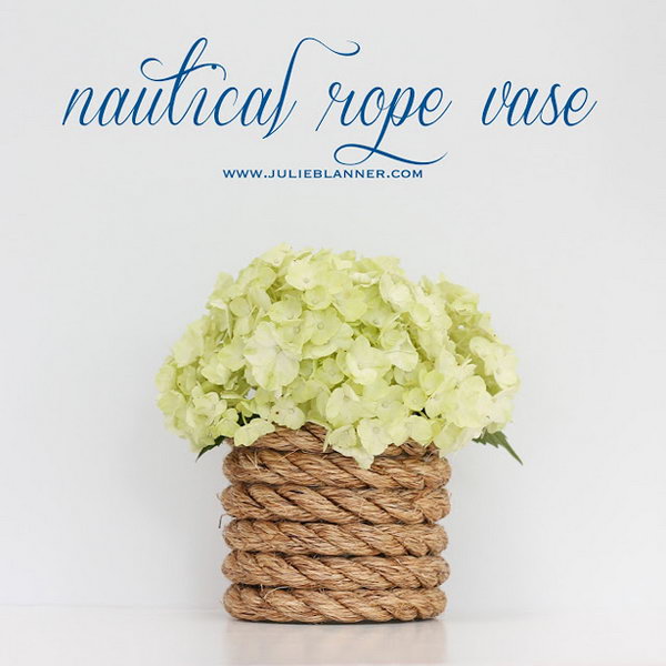 Nautical Rope Vase 
