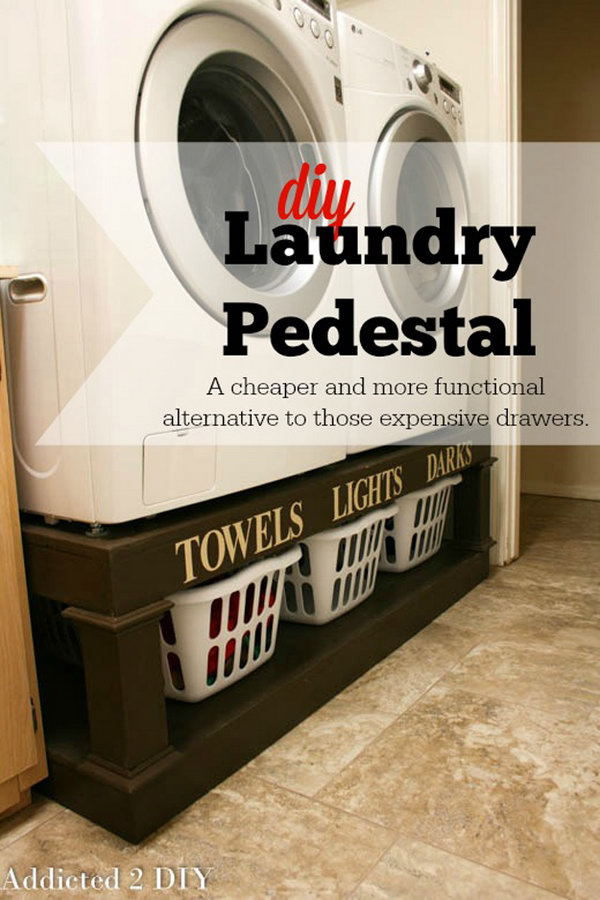 DIY Laundry Pedestal Tutorial 