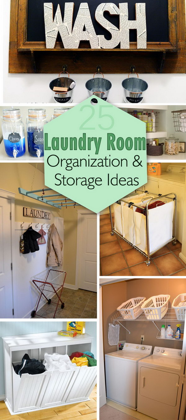 Laundry Room Organization and Storage Ideas! 