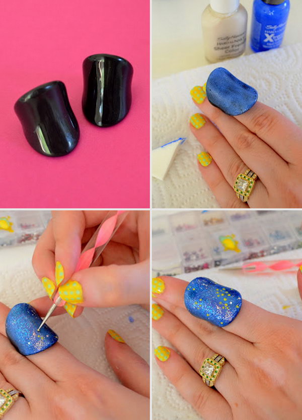 Galaxy Nail Art Inspired Jewelry Makeover 