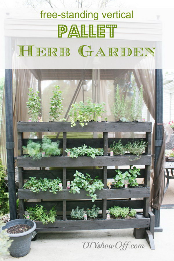 20 Creative Pallet Planter Projects For, How To Make Garden Shelves Out Of Pallets