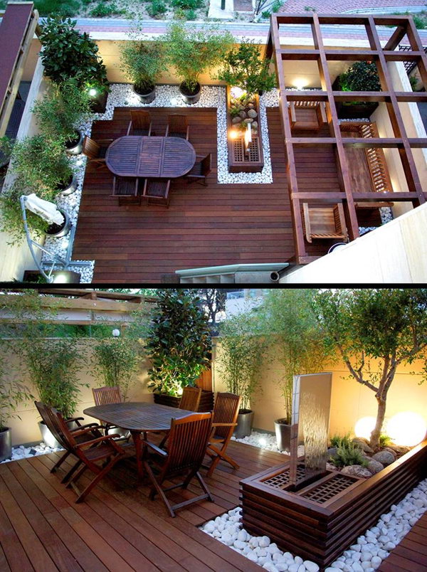 Wooden Rooftoop Garden Furniture 